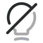 Lamp Slash SVG Icon